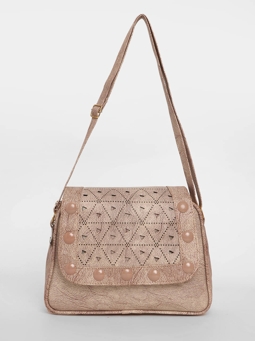     			Springberry Sling Bag PU Set of 1 ( Beige )