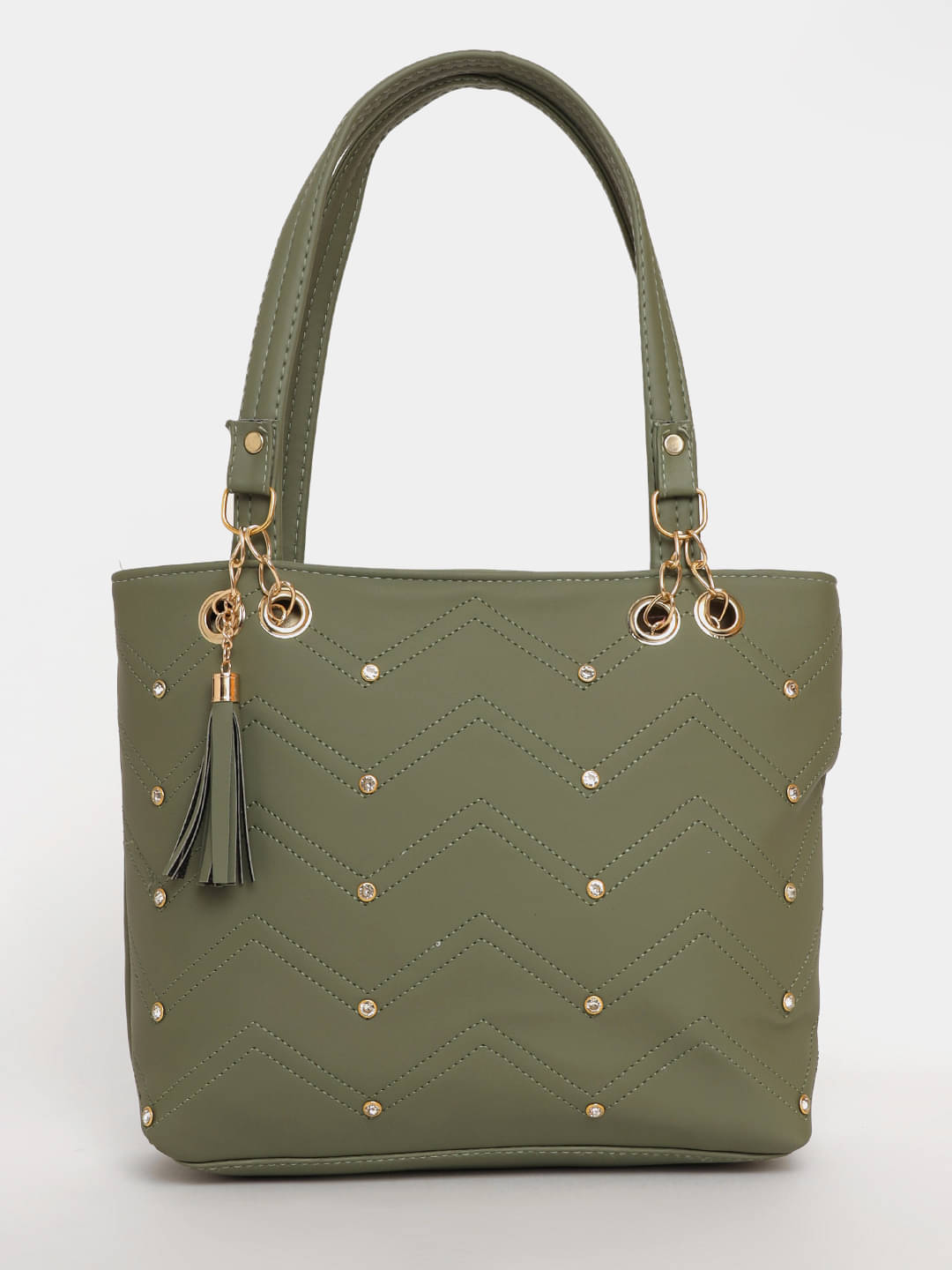     			Springberry Tote Bag PU Set of 1 ( Green )