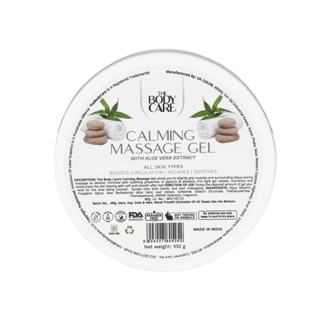 The Body Care Calming Massage Gel For Soothing and Realaxing Effect ( 100g)
