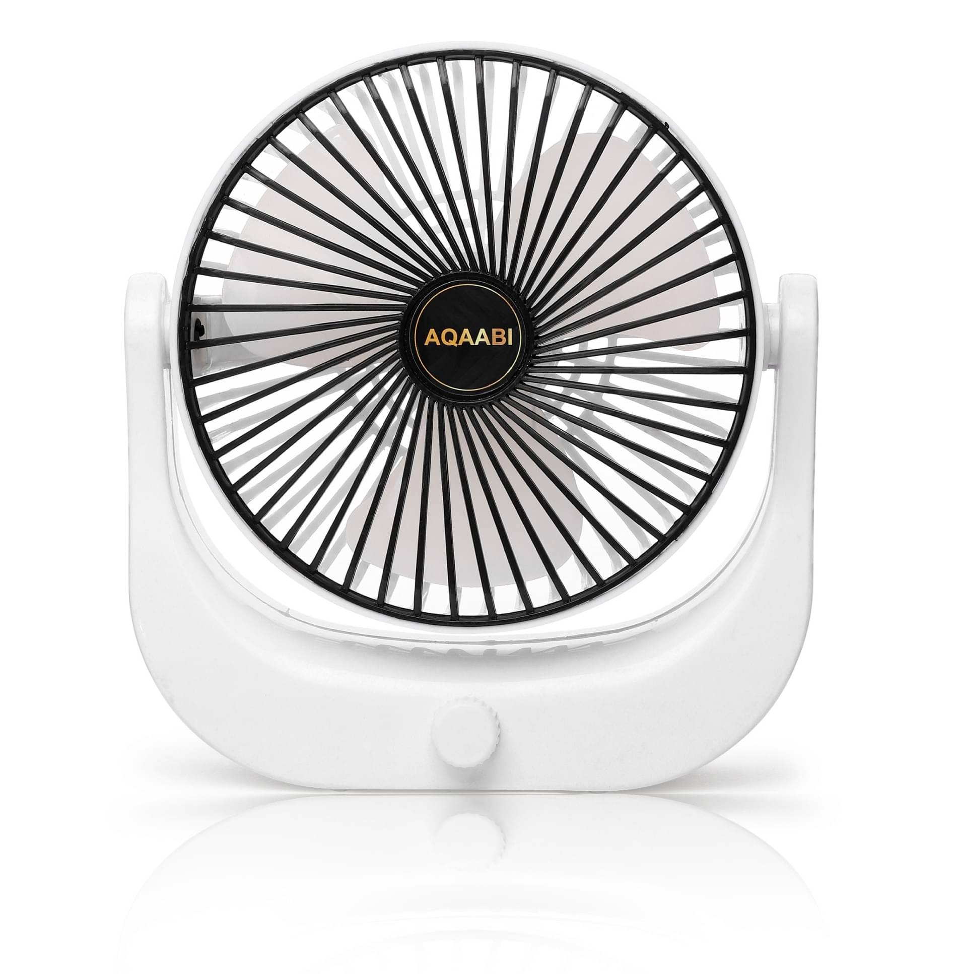 AQAABI Rechargeable Fan For Home, Charging Fan | 5000 mAh Battery | 4-Speed Modes | 10 Hours Backup | Type-C Charging | Adjustable Angle | Auto Cut-Off Charging Indicator | Portable Desk & Table Fan AQAABI Rechargeable Fan For Home, Charging Fan | 5000 mAh Battery | 4-Speed Modes | 10 Hours Backup | Type-C Charging | Adjustable Angle | Auto Cut-Off Charging Indicator | Portable Desk & Table Fan