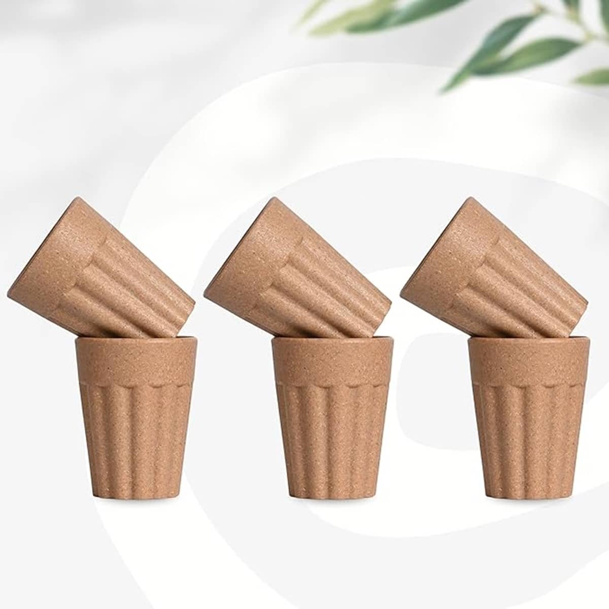 Analog Kitchen ware Milk/Tea/Coffee Cup Solid Plastic Tea Cup 120 ml ( Pack of 6 )