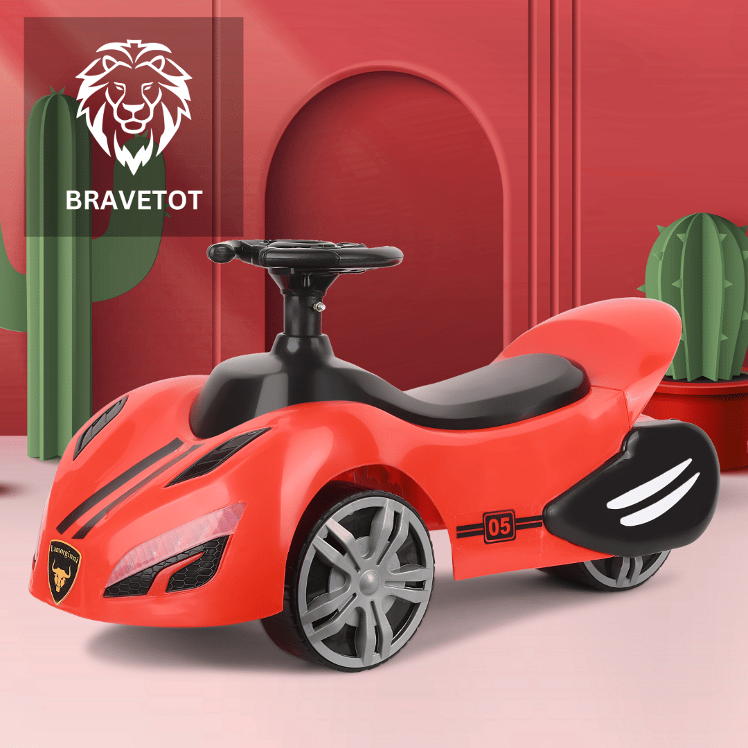 Bravetot Magic Ride-On Car with RGB Lights & Music Button – Push Ride for Kids (1–5 Years) Bravetot Magic Ride-On Car with RGB Lights & Music Button – Push Ride for Kids (1–5 Years)