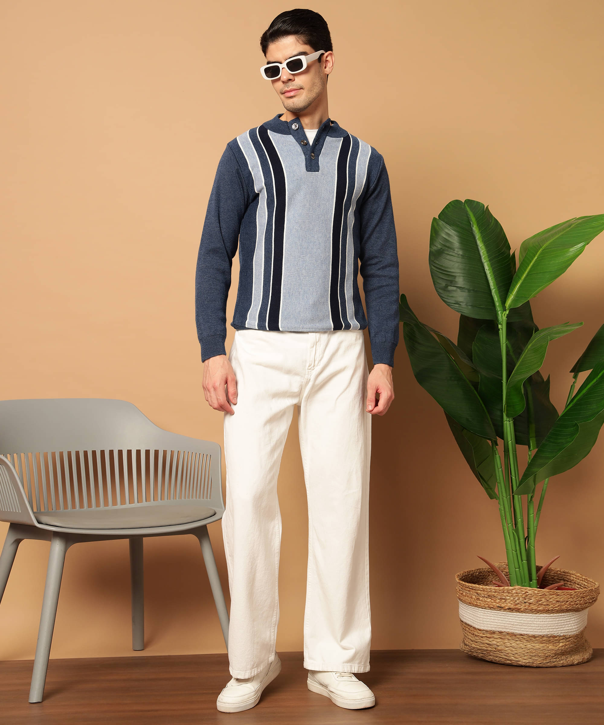 Canblar Woollen Blend Round Neck Men's Full Sleeves Pullover Sweater - Light Blue ( Pack of 1 ) Canblar Woollen Blend Round Neck Men's Full Sleeves Pullover Sweater - Light Blue ( Pack of 1 )