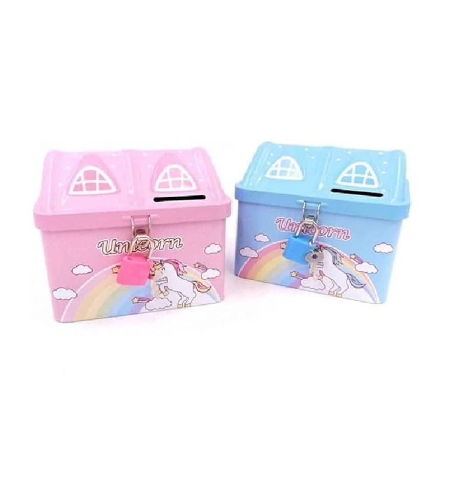 Eclet Metal Multicolor Others Piggy Bank ( Pack of 2 )