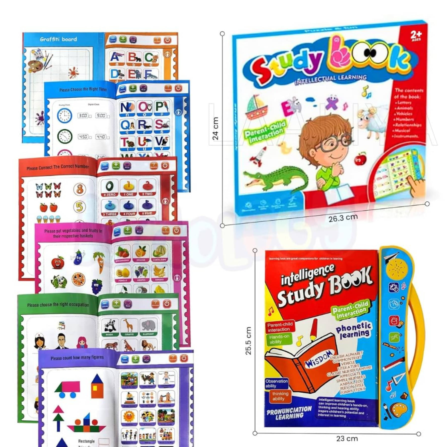 Esnapy Interactive Sound Book for Toddlers | Touch & Listen Musical Learning Book with Phonetics, Words, and Sounds | Early Educational Toy for Kids 4 Esnapy Interactive Sound Book for Toddlers | Touch & Listen Musical Learning Book with Phonetics, Words, and Sounds | Early Educational Toy for Kids 4