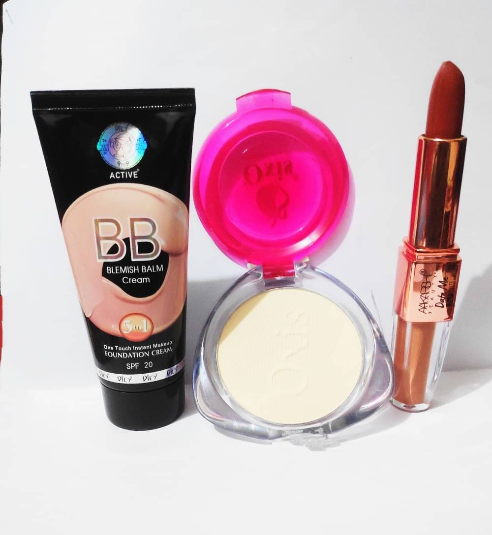     			Generic Makeup Kit ( 1 BB Cream 1 Compact Powder 1 Nude Lipstick )