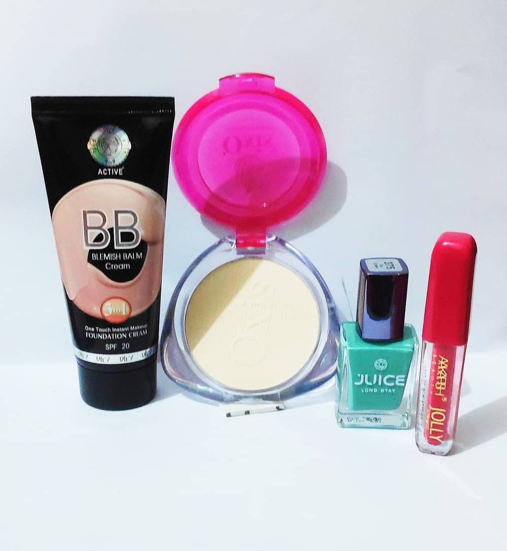     			Generic Makeup Kit ( 1 Compact Powder 1 BB Cream 1 Nail Polish 1 Lipstick )