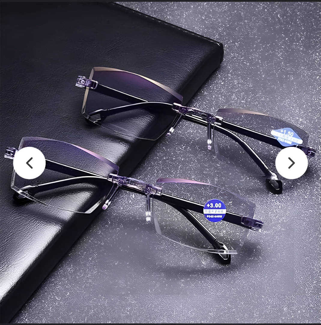     			Hexxa Rectangle Rimless Reading Glasses