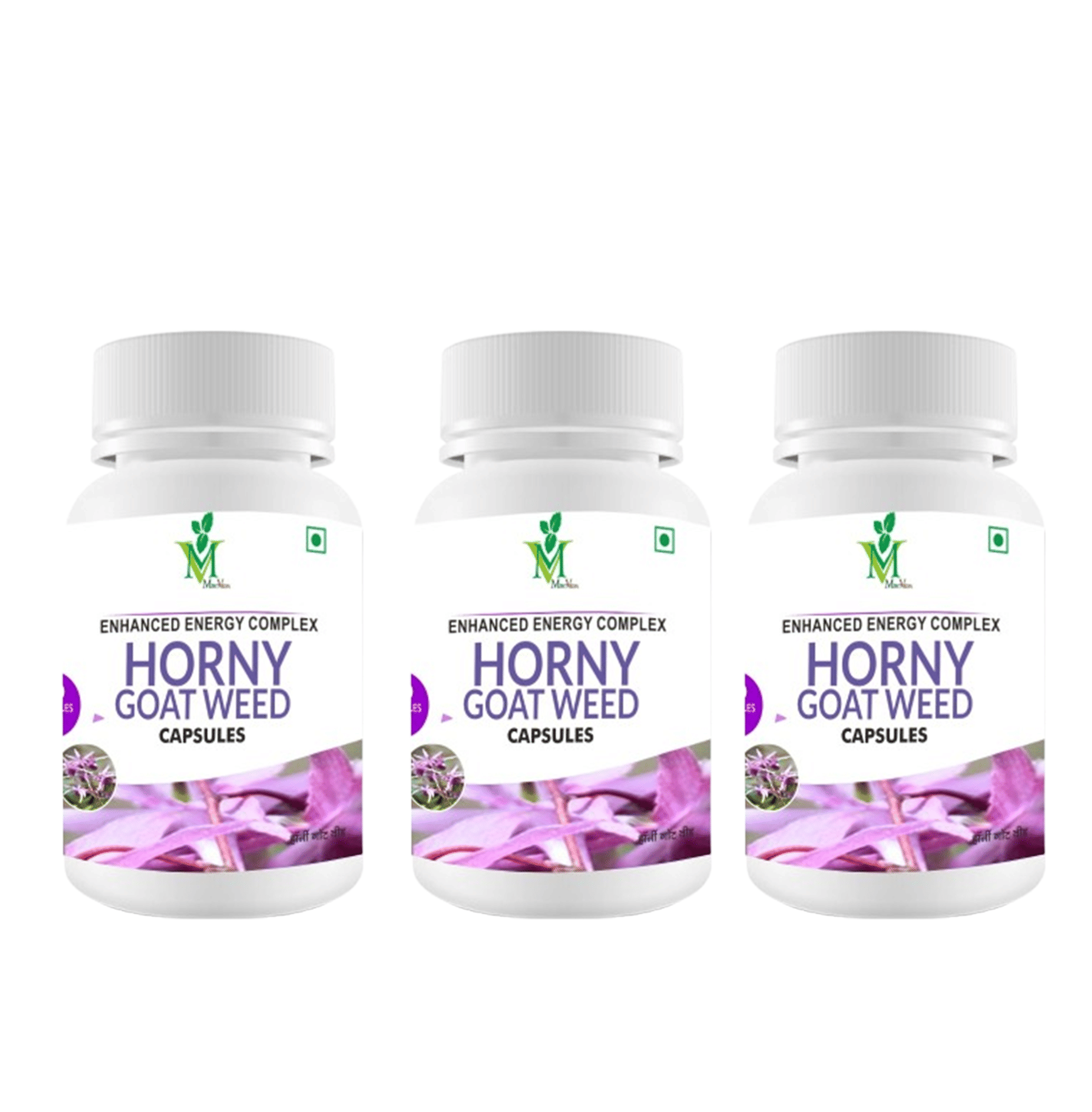 Honry Goat Weed Veg. Capsules Pack of 3 - 120's