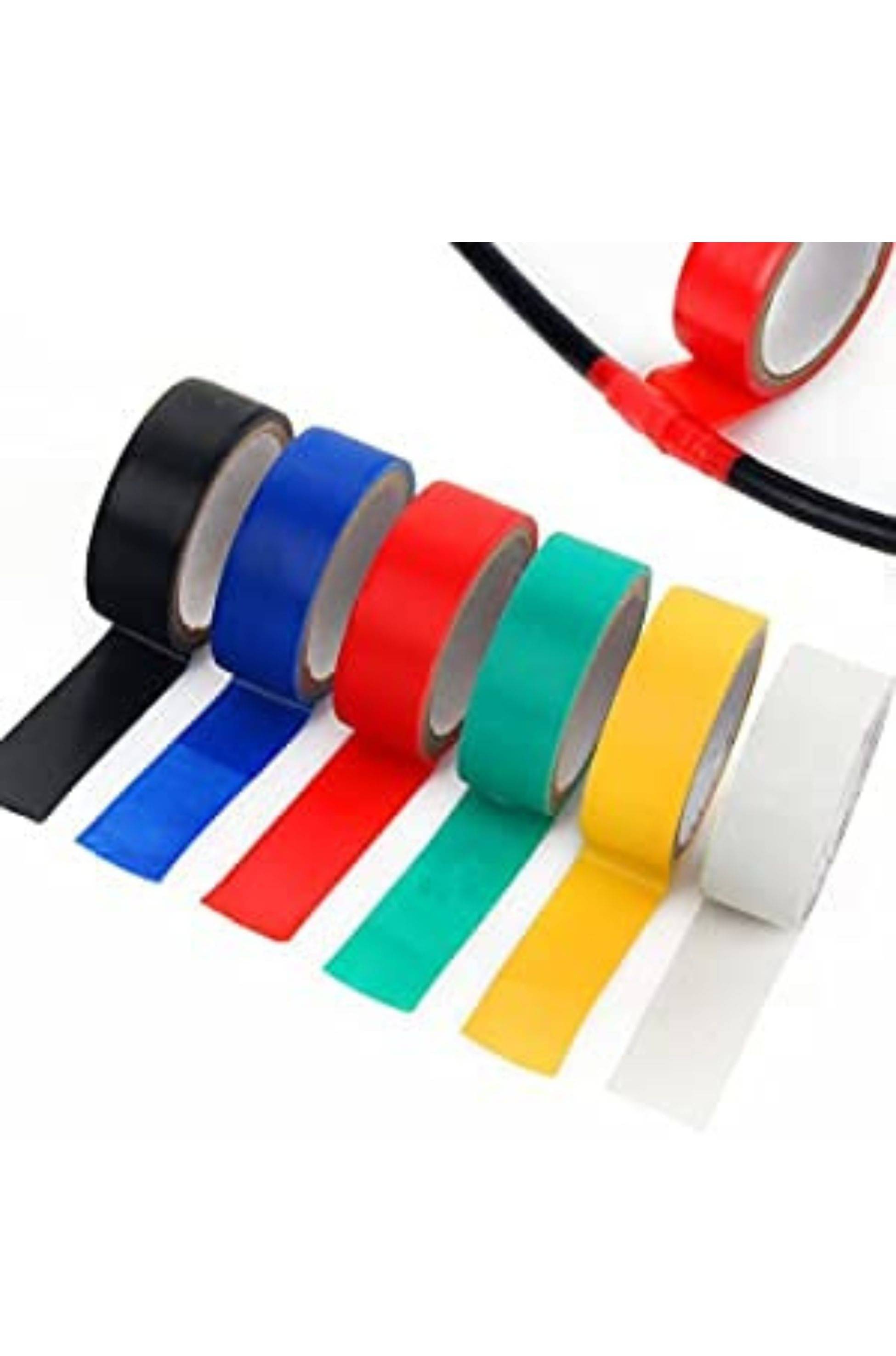 ISI‑Mark Quick Grip Self‑Adhesive PVC Electrical Insulation Tape – 7 Meter, Mixed Colours, Pack of 10 ISI‑Mark Quick Grip Self‑Adhesive PVC Electrical Insulation Tape – 7 Meter, Mixed Colours, Pack of 10