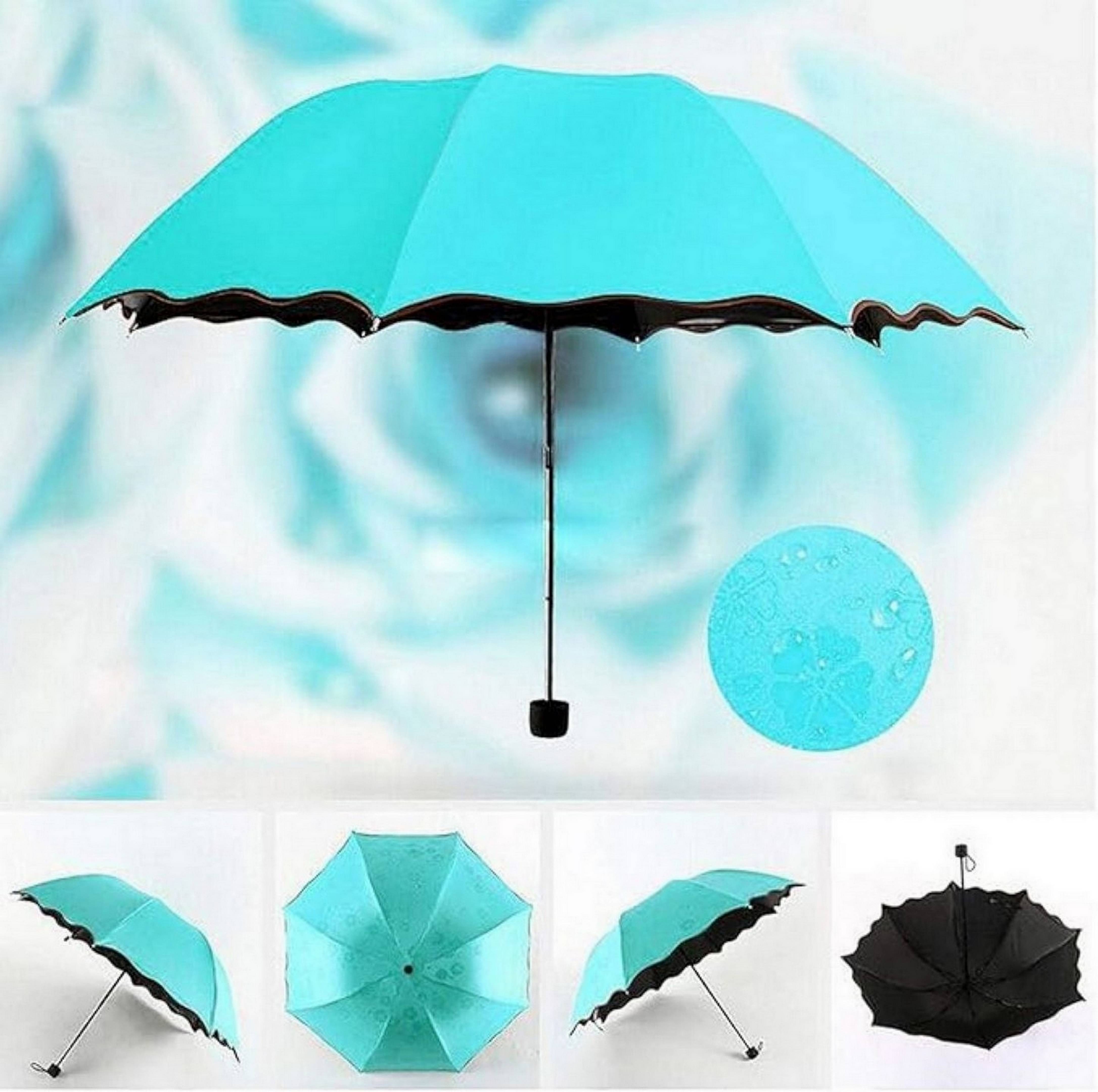     			Infispace Navy 3 Fold Umbrella