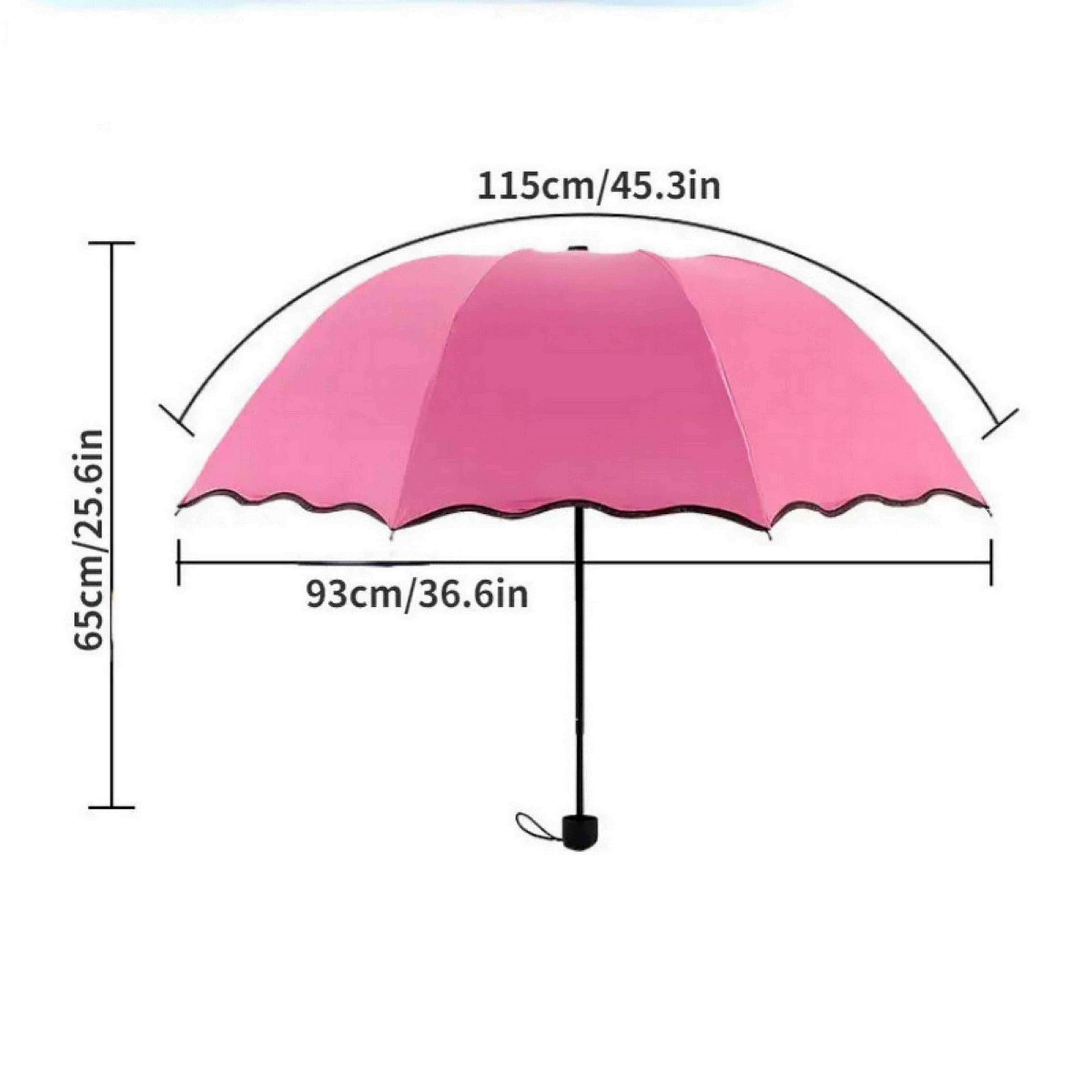 Infispace Pink 3 Fold Umbrella Infispace Pink 3 Fold Umbrella