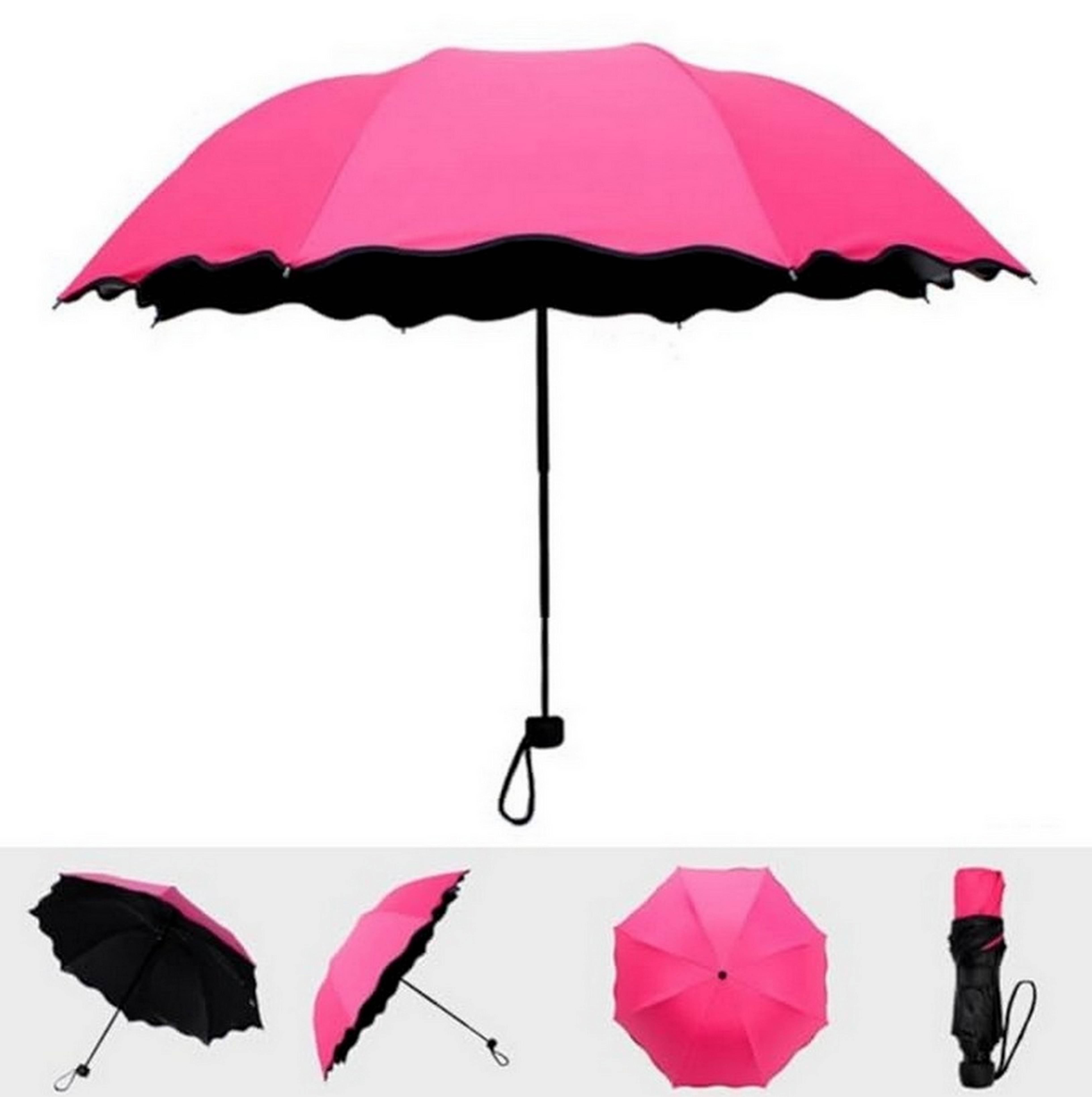 Infispace Pink 3 Fold Umbrella Infispace Pink 3 Fold Umbrella