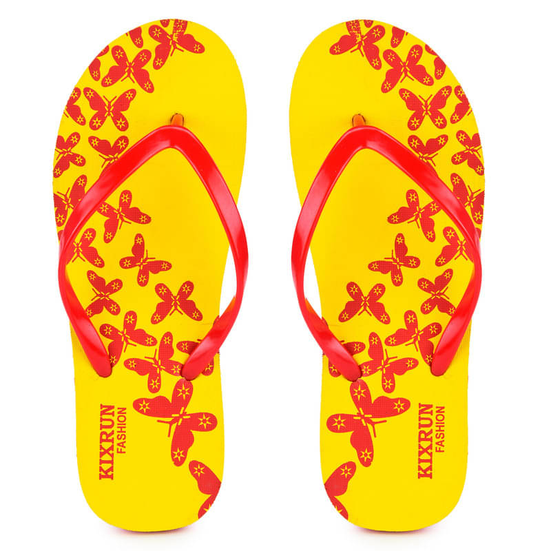     			KIXRUN FASHION Yellow Women's Daily Slipper