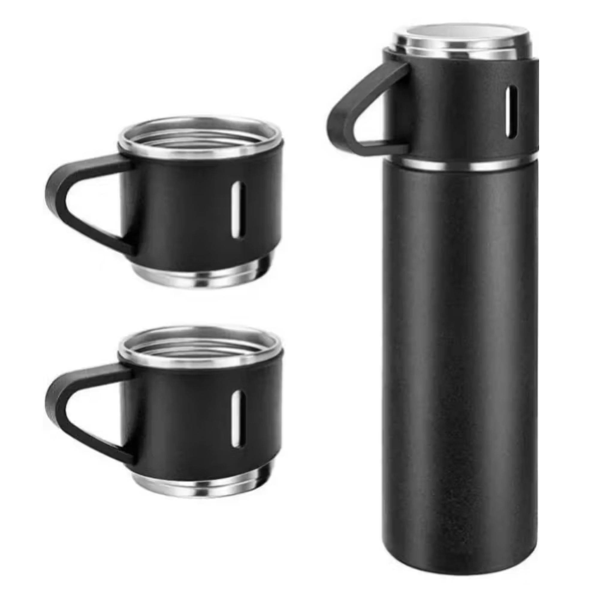     			Kadio Black Steel Flask ( 500 ml )