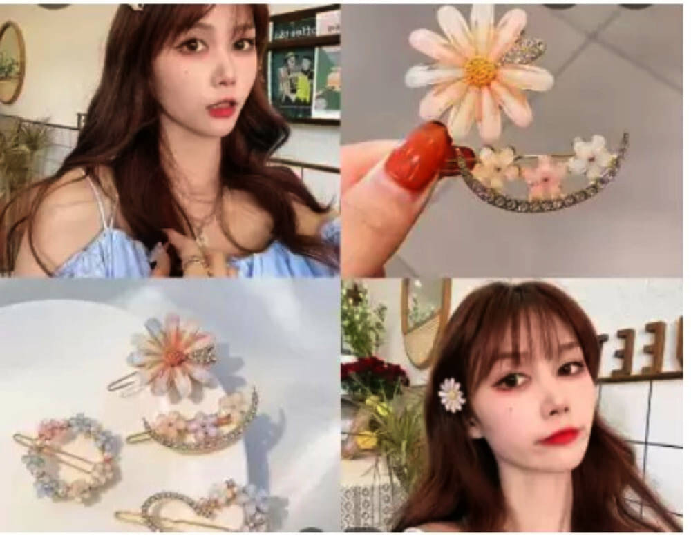     			Mehak Creation Multi Women's Hair Clip ( Pack of 4 )