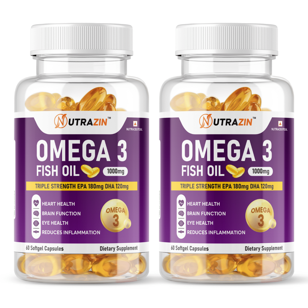 NUTRAZIN - Omega-3 Fatty Acids Softgel ( Pack of 2 ) NUTRAZIN - Omega-3 Fatty Acids Softgel ( Pack of 2 )