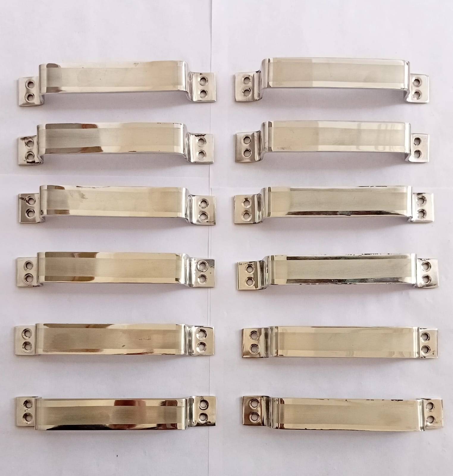 ONMAX Stainless Steel 6 Inches Handle for Home & Kitchen Doors/Cabinet/Window D type Pack of 12 (6 Inch, Satin Silver) PH061L ONMAX Stainless Steel 6 Inches Handle for Home & Kitchen Doors/Cabinet/Window D type Pack of 12 (6 Inch, Satin Silver) PH061L