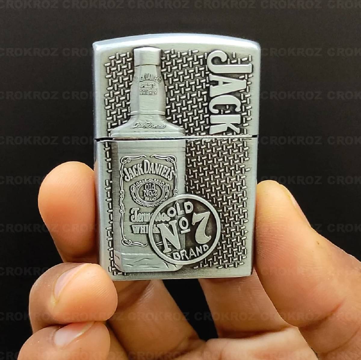     			PAAVI Silver Iron Cigarette Lighter ( Pack of 1 )