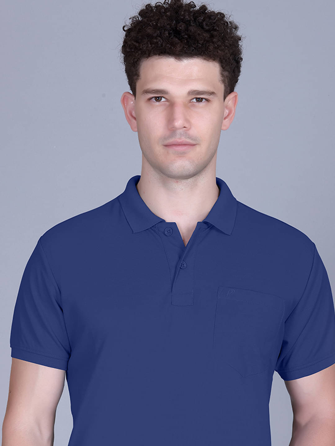 Promount Men Polyester Regular Fit Solid Polo T Shirt ( Blue ) Promount Men Polyester Regular Fit Solid Polo T Shirt ( Blue )