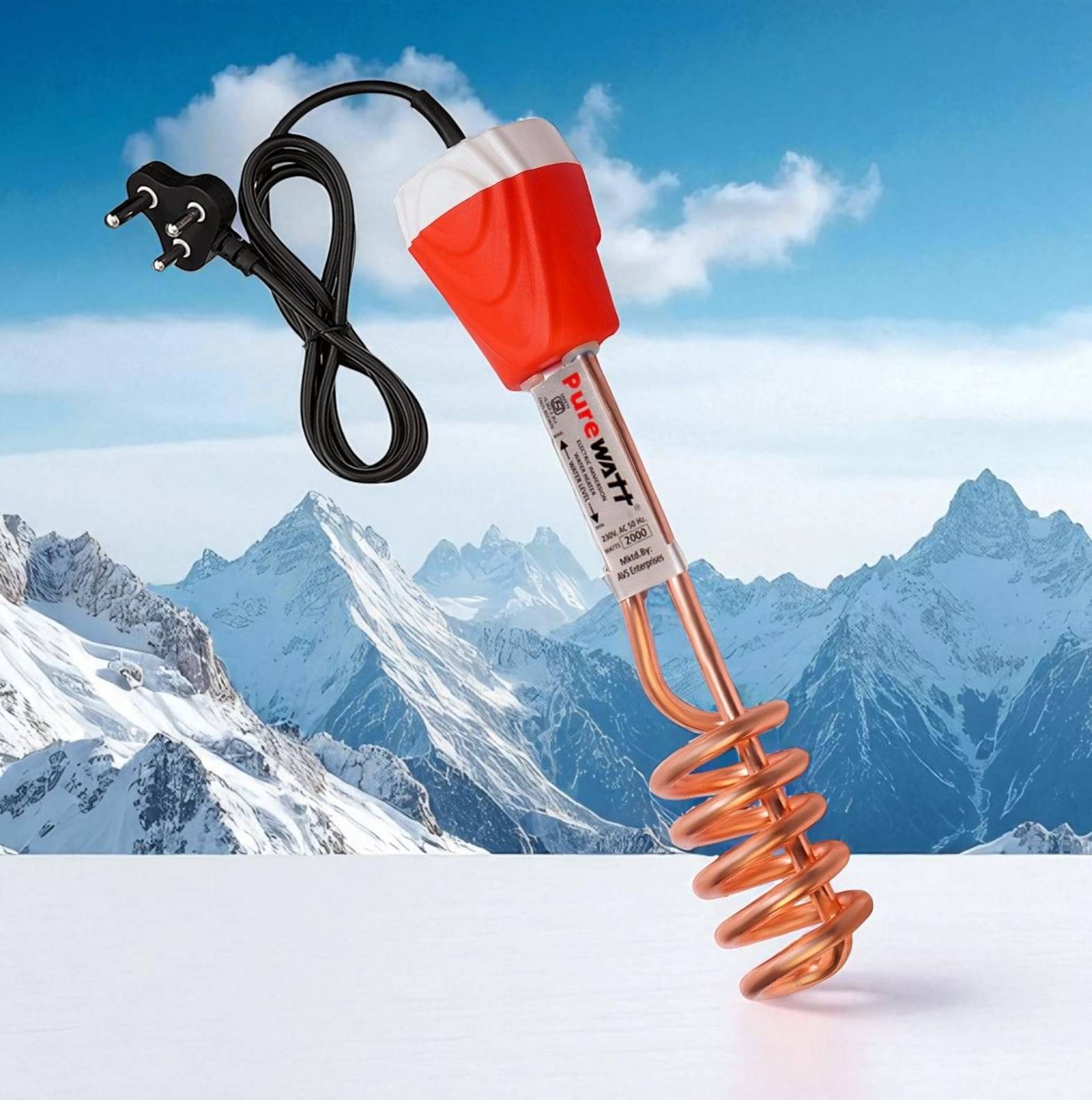     			Pure Watt Red 1500W Copper Immersion Rod