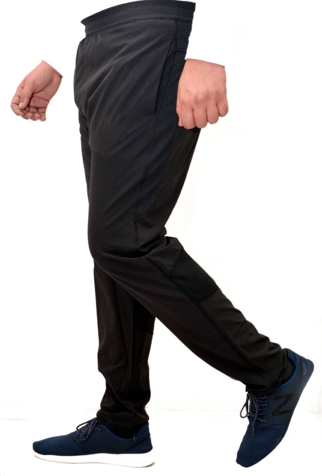     			RAN BOLT Black Polyester Men's Trackpants ( Pack of 1 )