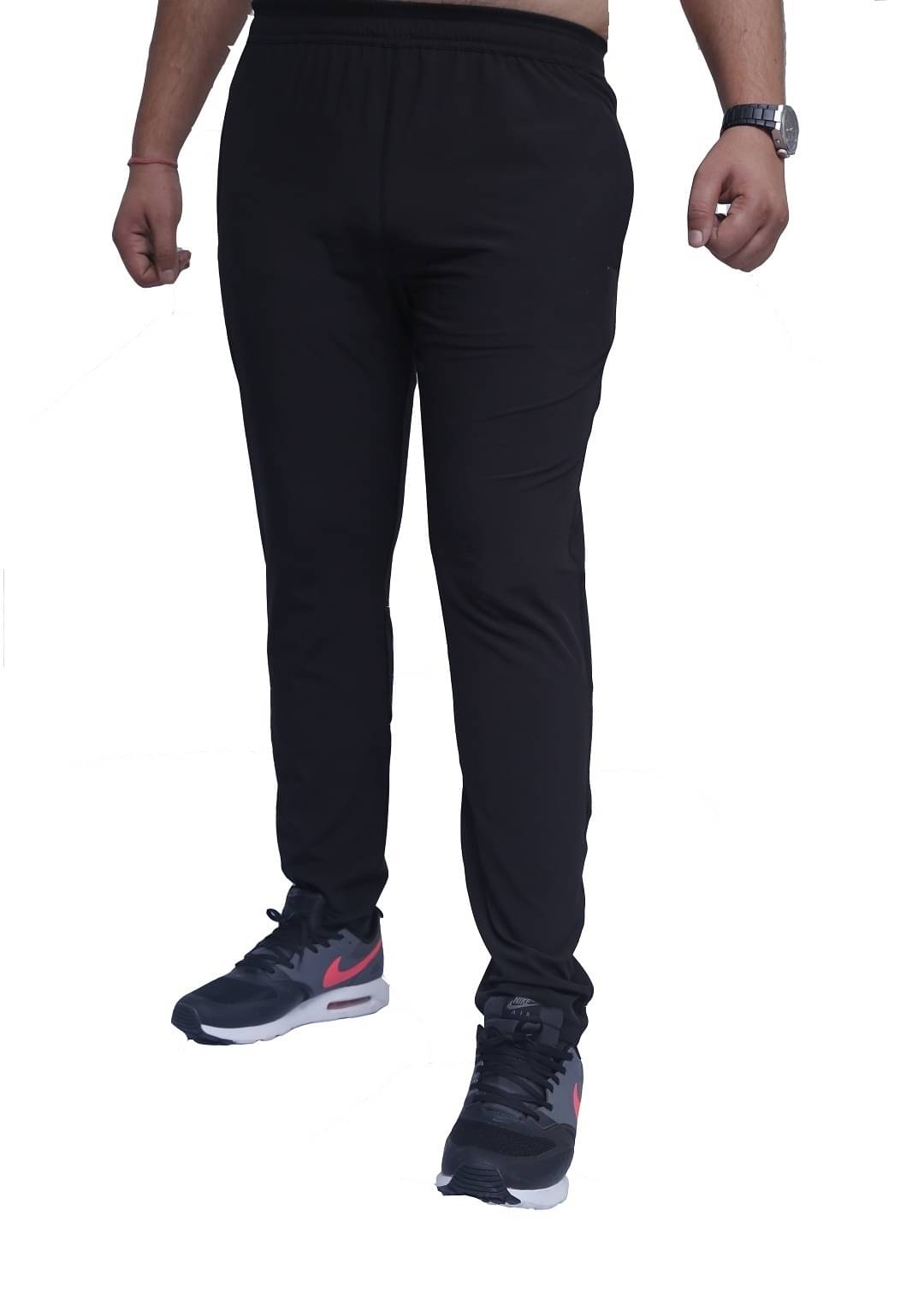     			RAN BOLT Black Polyester Men's Trackpants ( Pack of 1 )