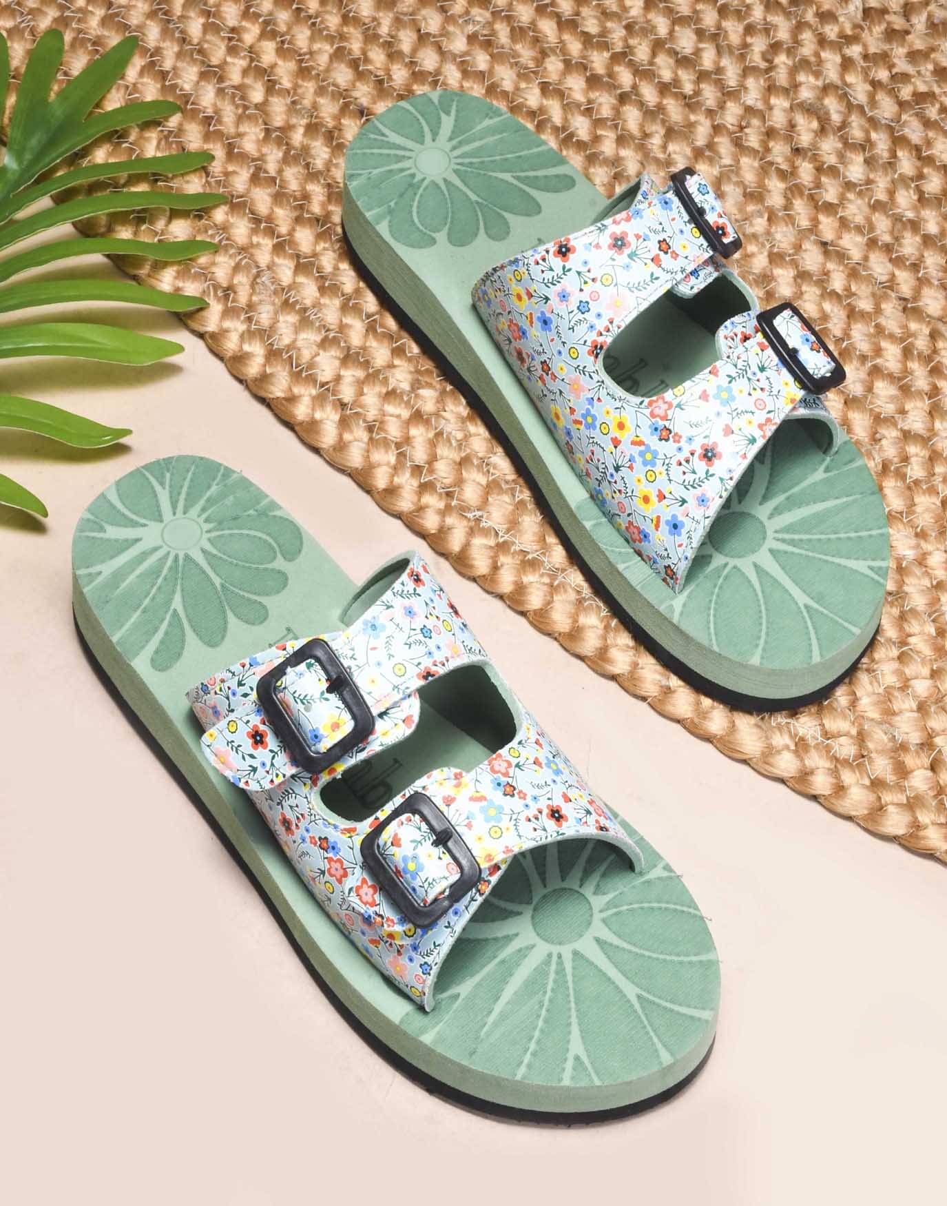     			Rasambh Green Women's Slide Flip Flop
