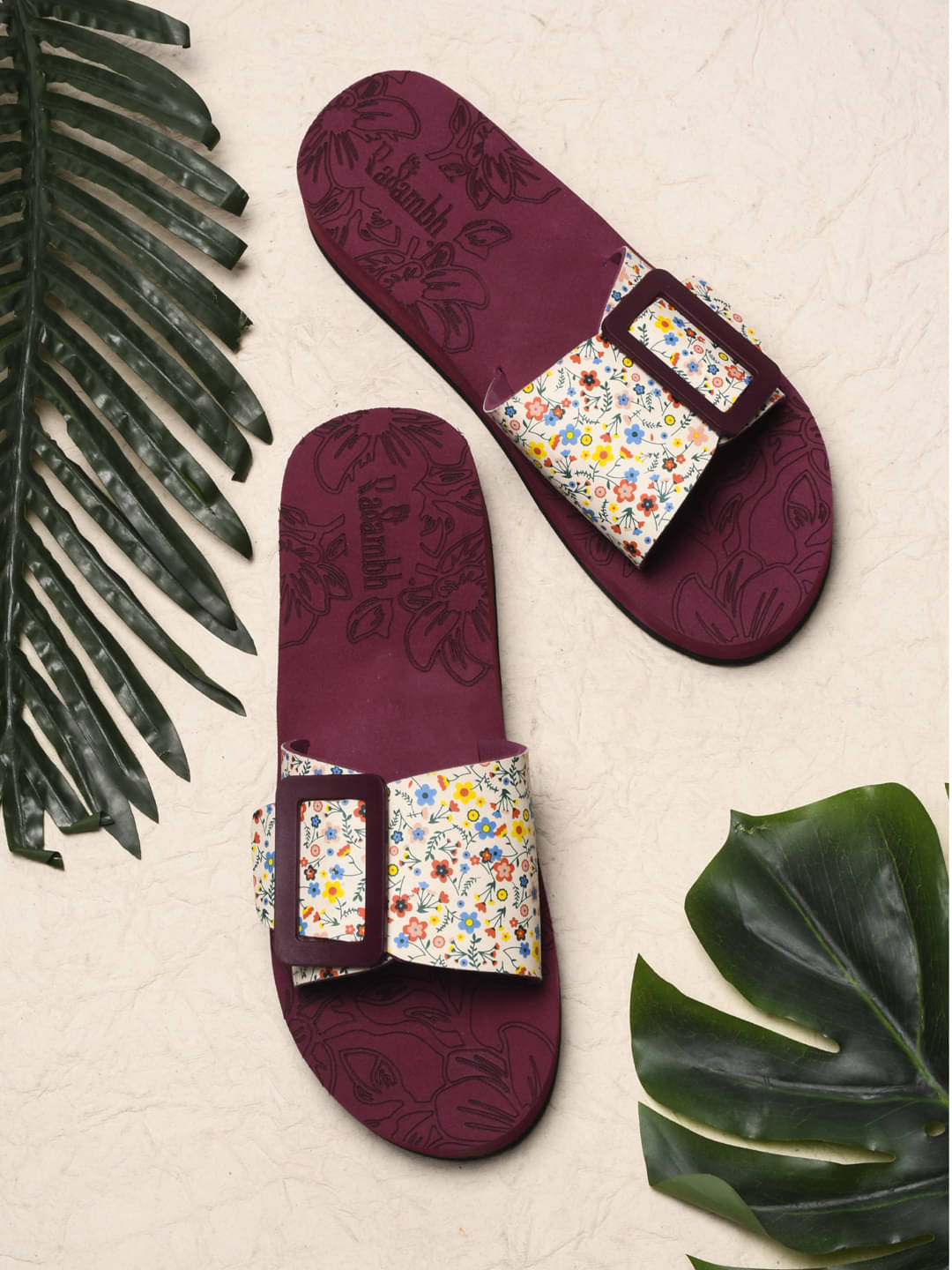     			Rasambh Maroon Women's Slide Flip Flop