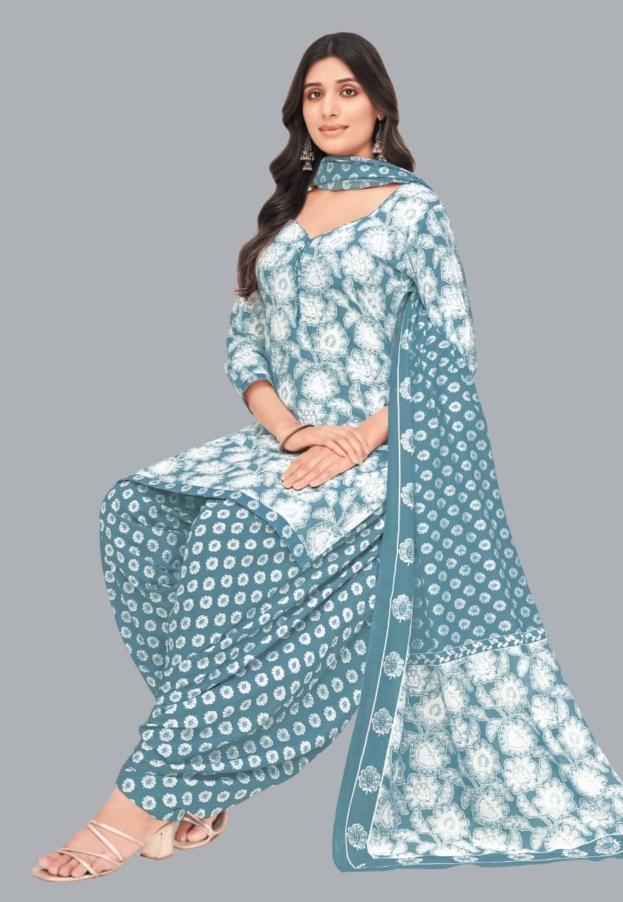     			SIMMU Women Cotton Unstitched Dress Material ( Multicolor )
