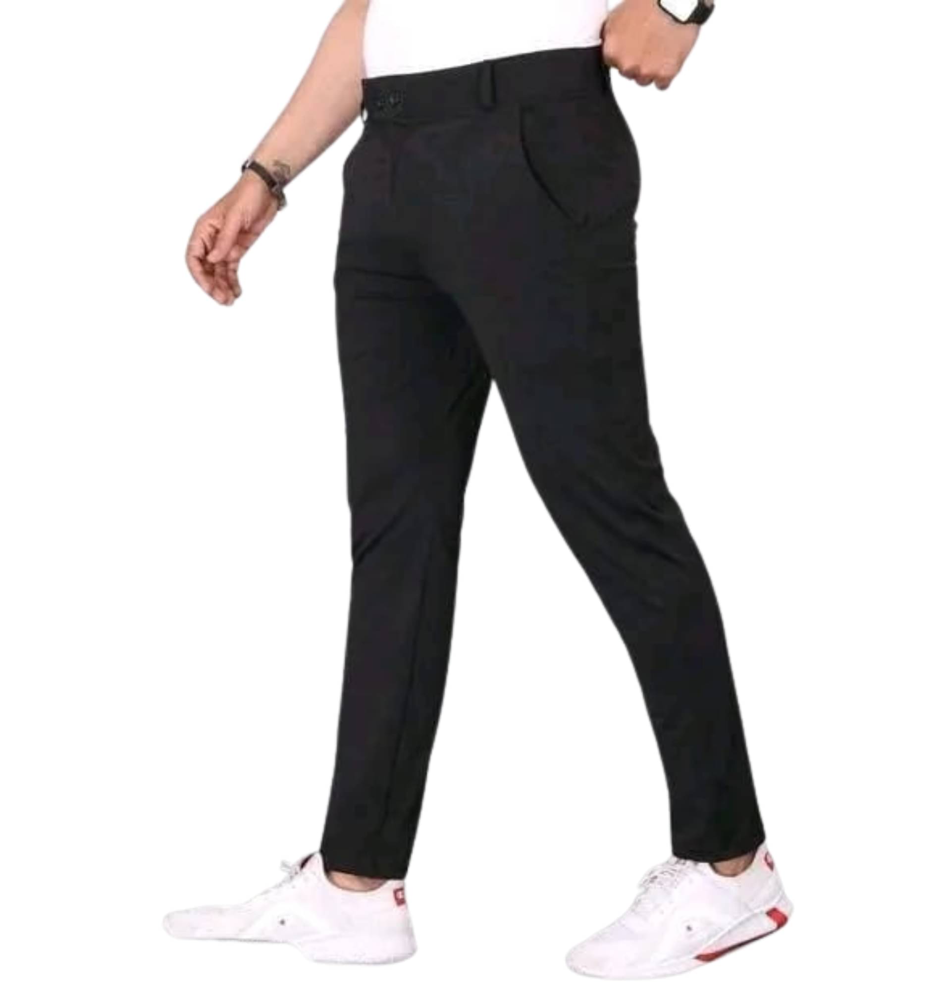     			Shiv Sales Black Lycra Men's Trackpants ( Pack of 1 )
