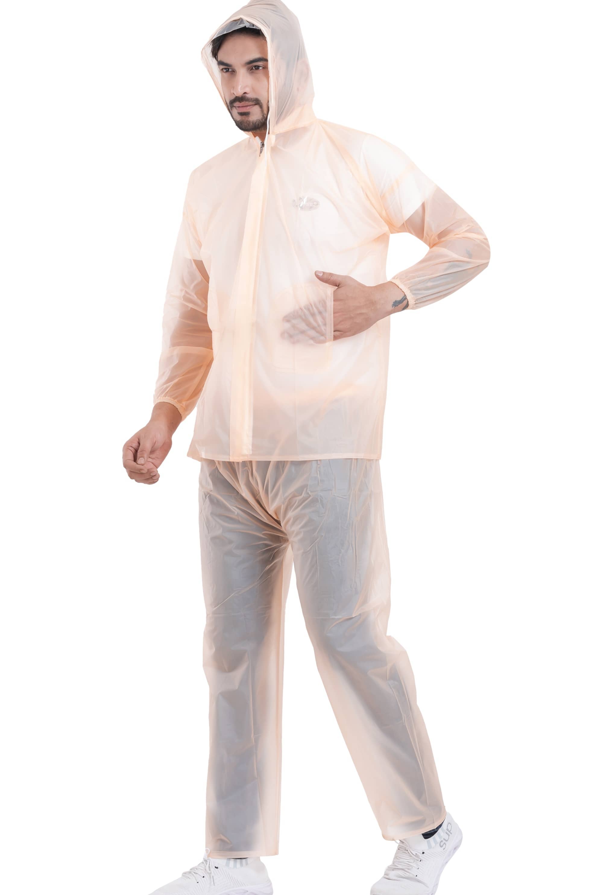 Sindon Peach Nylon Men's Raincoat ( Pack of 1 )