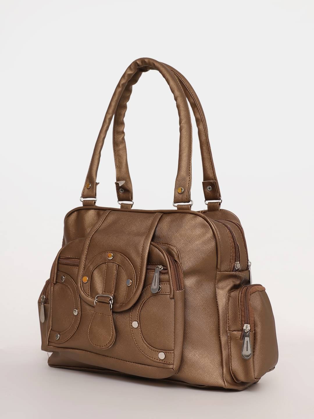     			Springberry Satchel Bag PU Set of 1 ( Brown )