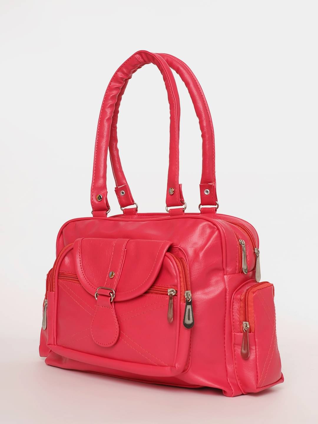     			Springberry Satchel Bag PU Set of 1 ( Pink )