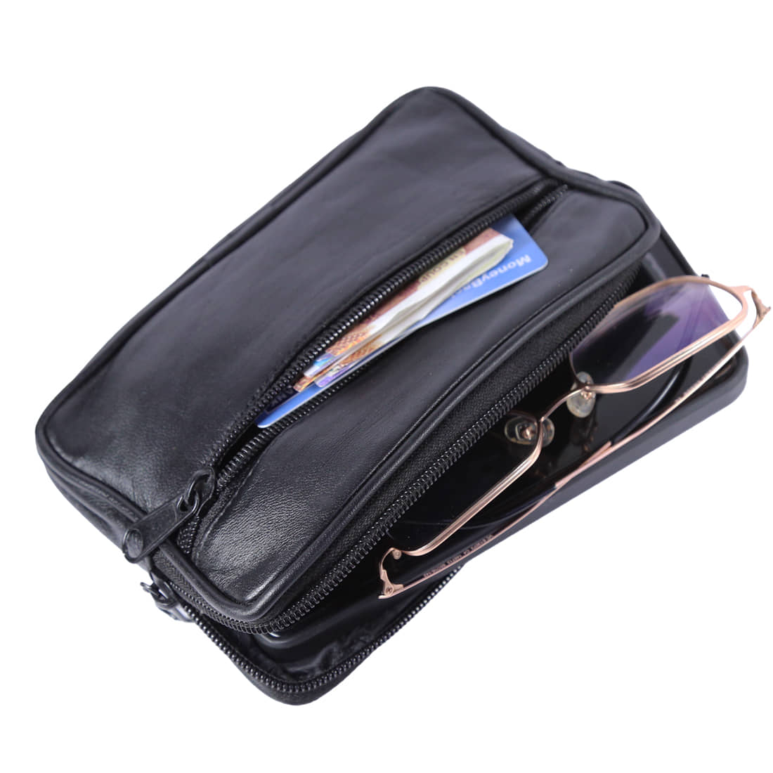 Style 98 Genuine Leather Brown Waist Pouch - Handbags | Buy online on ZillyBuy