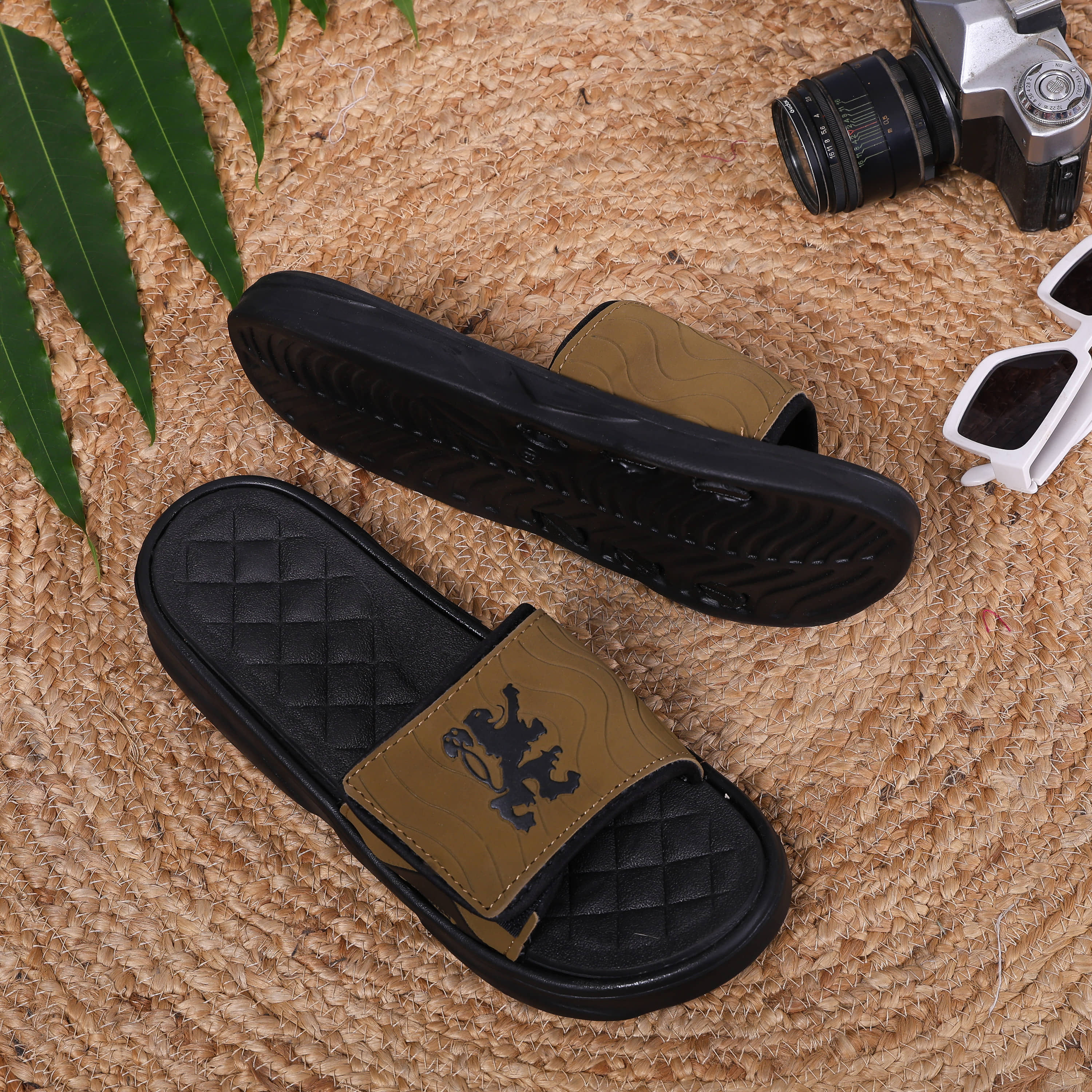 Style Height Green Men's Slide Flip Flop