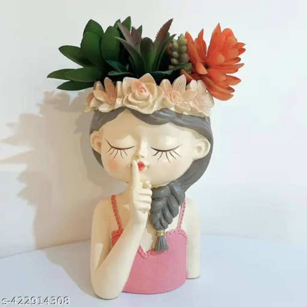 Table Resin Girls Showpieces Figurines for Home Decor Miniature Decor Items Decorative Showpiece - 4 cm (Resin, Pink) Table Resin Girls Showpieces Figurines for Home Decor Miniature Decor Items Decorative Showpiece - 4 cm (Resin, Pink)