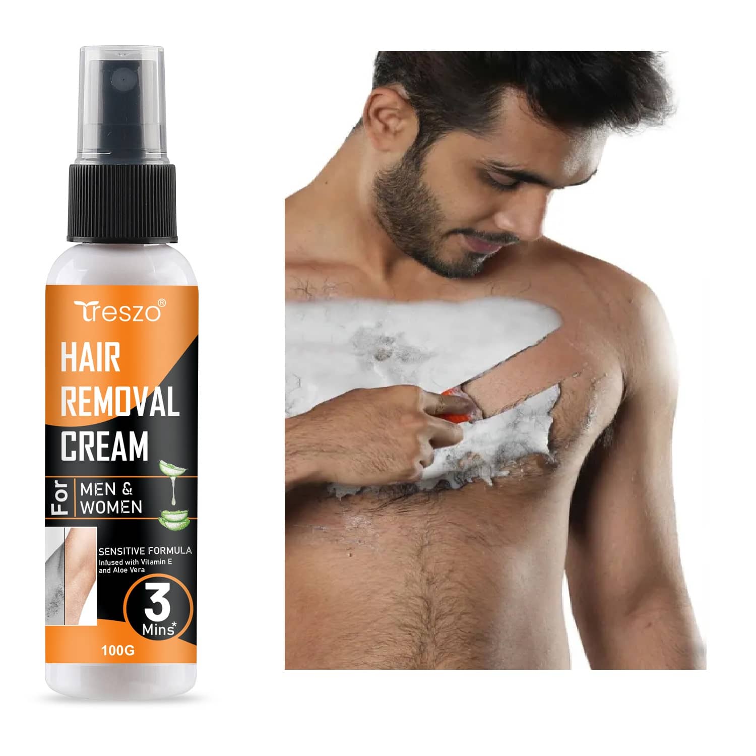 Treszo Natural Hair Removal Hair Removal Creams for Men & Women 100 ( Pack of 1 )