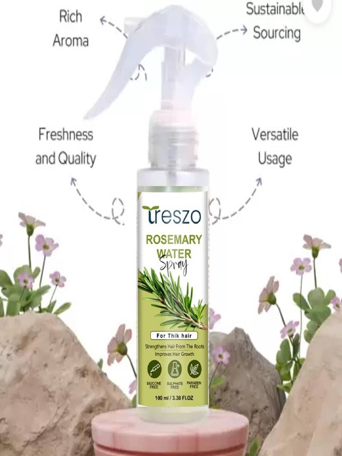 Treszo Rosemary Hair Growth Hair Serum 100 mL Treszo Rosemary Hair Growth Hair Serum 100 mL