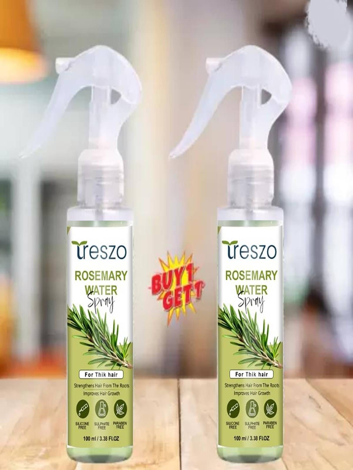 Treszo Rosemary Hair Growth Hair Serum 100 mL Pack of 2 Treszo Rosemary Hair Growth Hair Serum 100 mL Pack of 2