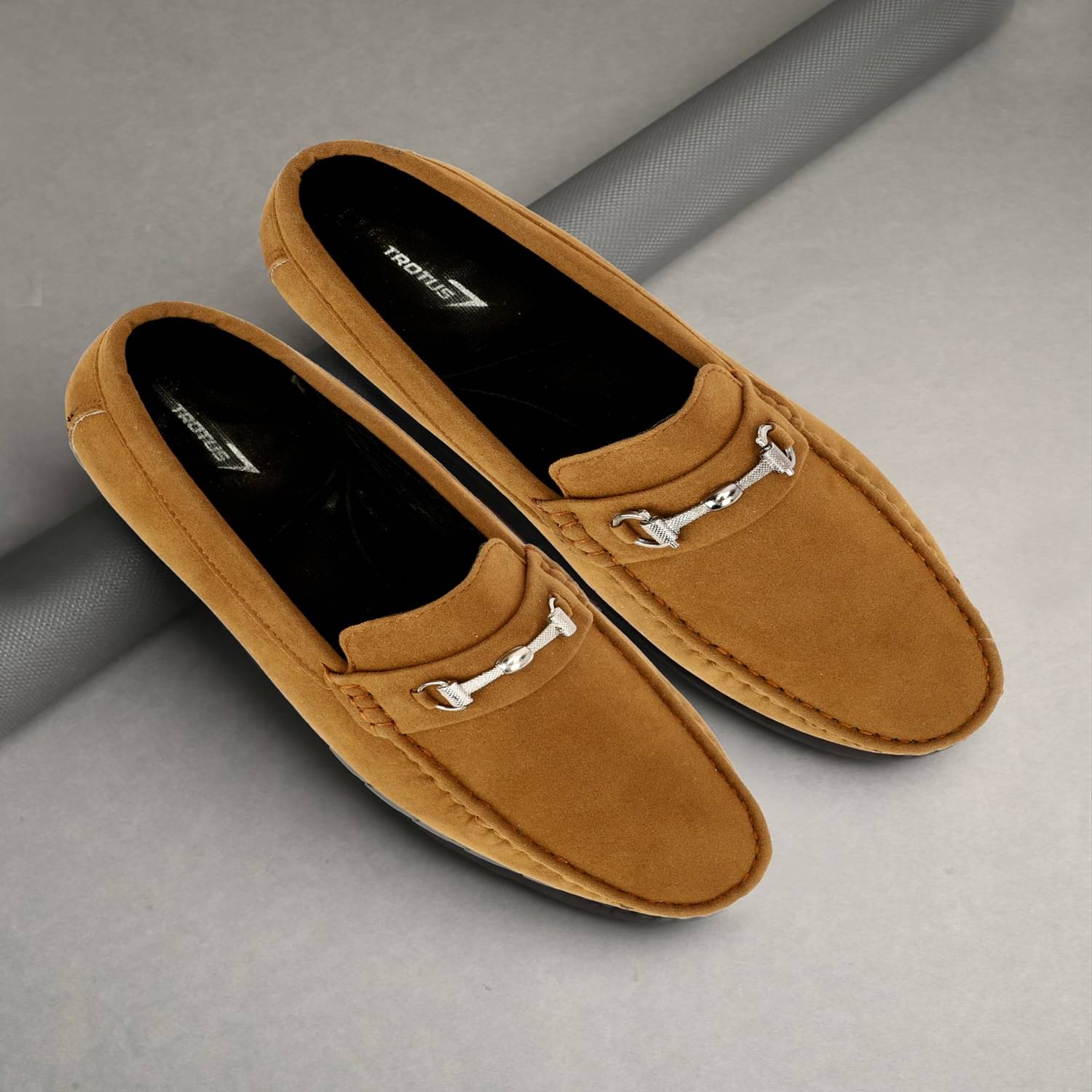     			Trotus Tan Men's Slip on