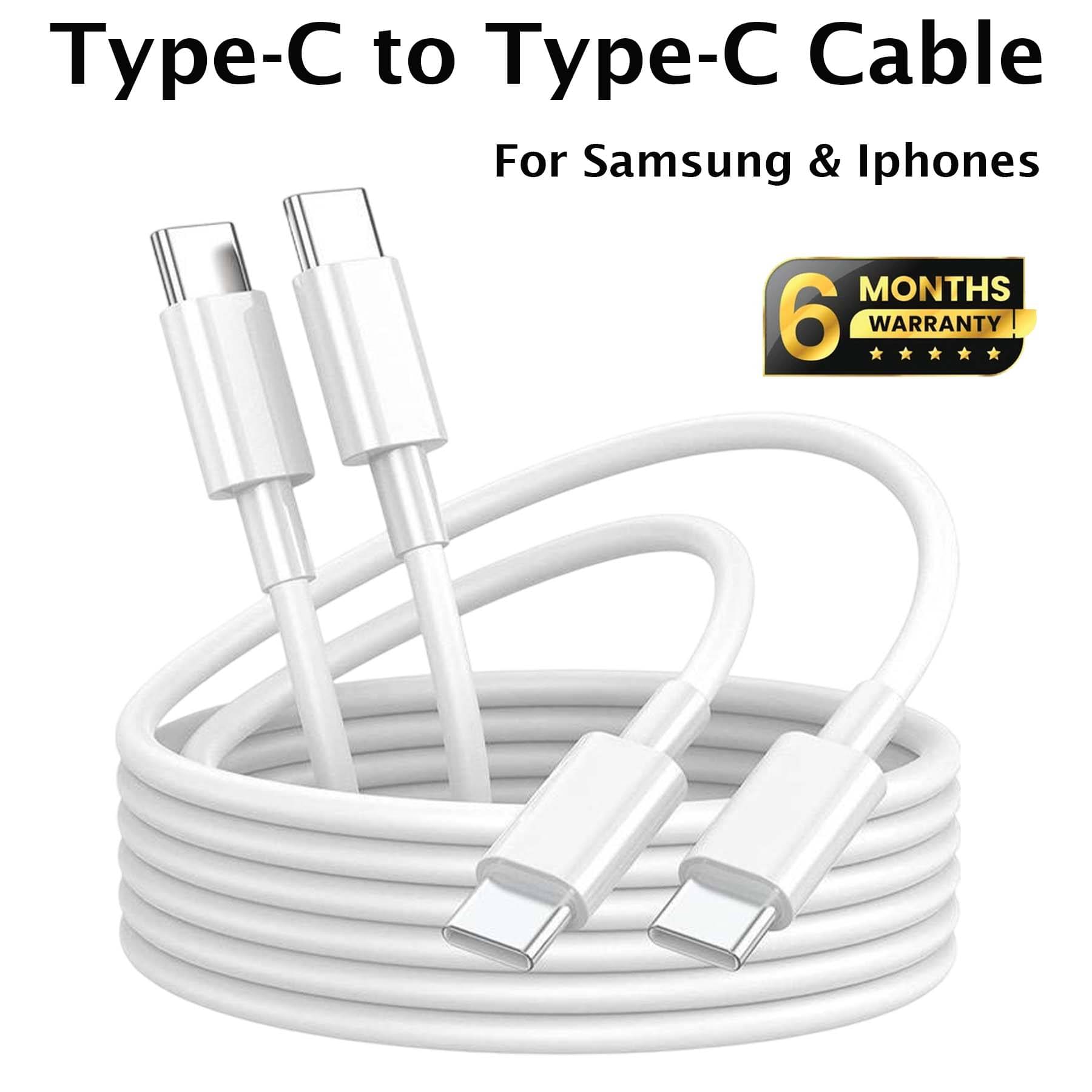    			U7 USB Type-C to Type-C Charging Cable, Fast Charge & Data Sync, Fast Charging Cable for Sam-sung & I-phone Devices