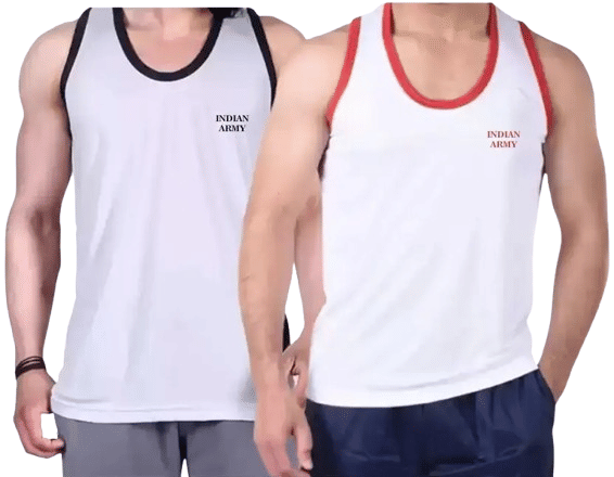 VTSports Pack of 2 Polyester Gym Vest For Men ( White ) VTSports Pack of 2 Polyester Gym Vest For Men ( White )