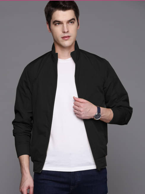 freaks Polyester Men's Biker Jacket - Black ( Pack of 1 ) freaks Polyester Men's Biker Jacket - Black ( Pack of 1 )