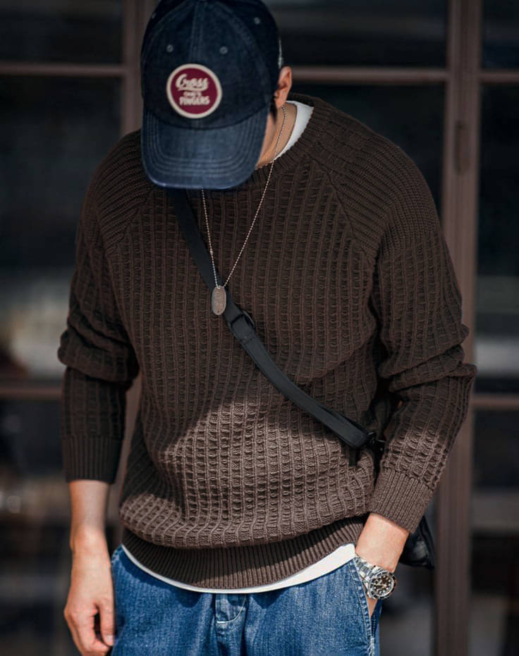 freaks Woollen Blend Round Neck Men's Full Sleeves Pullover Sweater - Brown ( Pack of 1 ) freaks Woollen Blend Round Neck Men's Full Sleeves Pullover Sweater - Brown ( Pack of 1 )