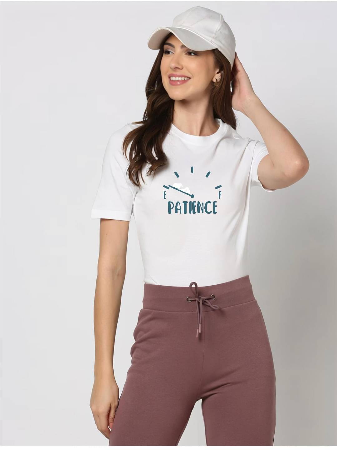 hesha Women Cotton Printed Regular Fit Round Neck T-Shirt ( White ) hesha Women Cotton Printed Regular Fit Round Neck T-Shirt ( White )