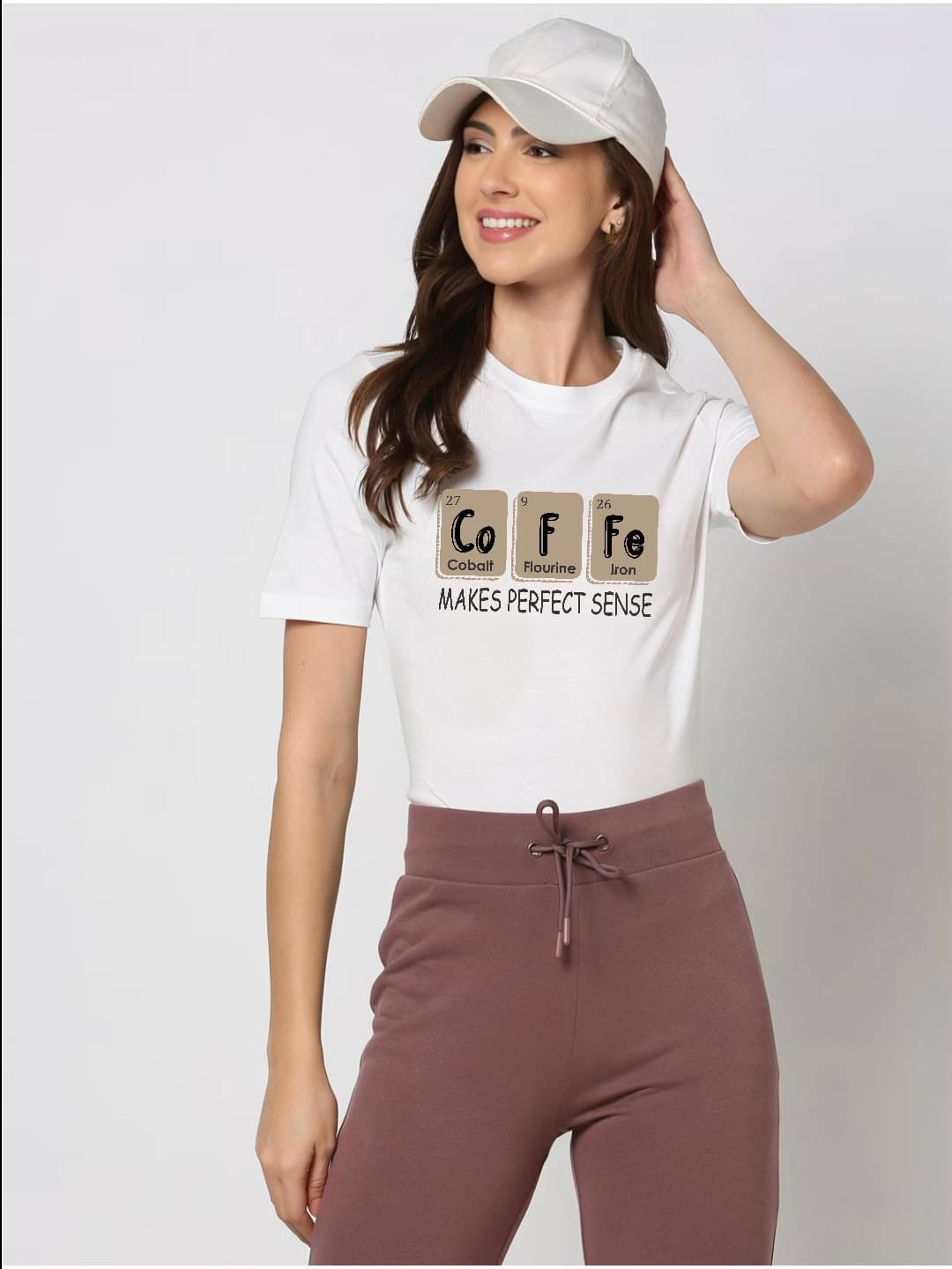 hesha Women Cotton Printed Regular Fit Round Neck T-Shirt ( White ) hesha Women Cotton Printed Regular Fit Round Neck T-Shirt ( White )