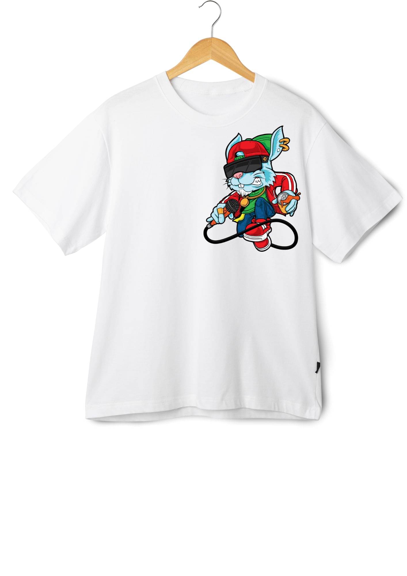 maddock corp Men Polyester Regular Fit Printed T-Shirt ( White ) maddock corp Men Polyester Regular Fit Printed T-Shirt ( White )