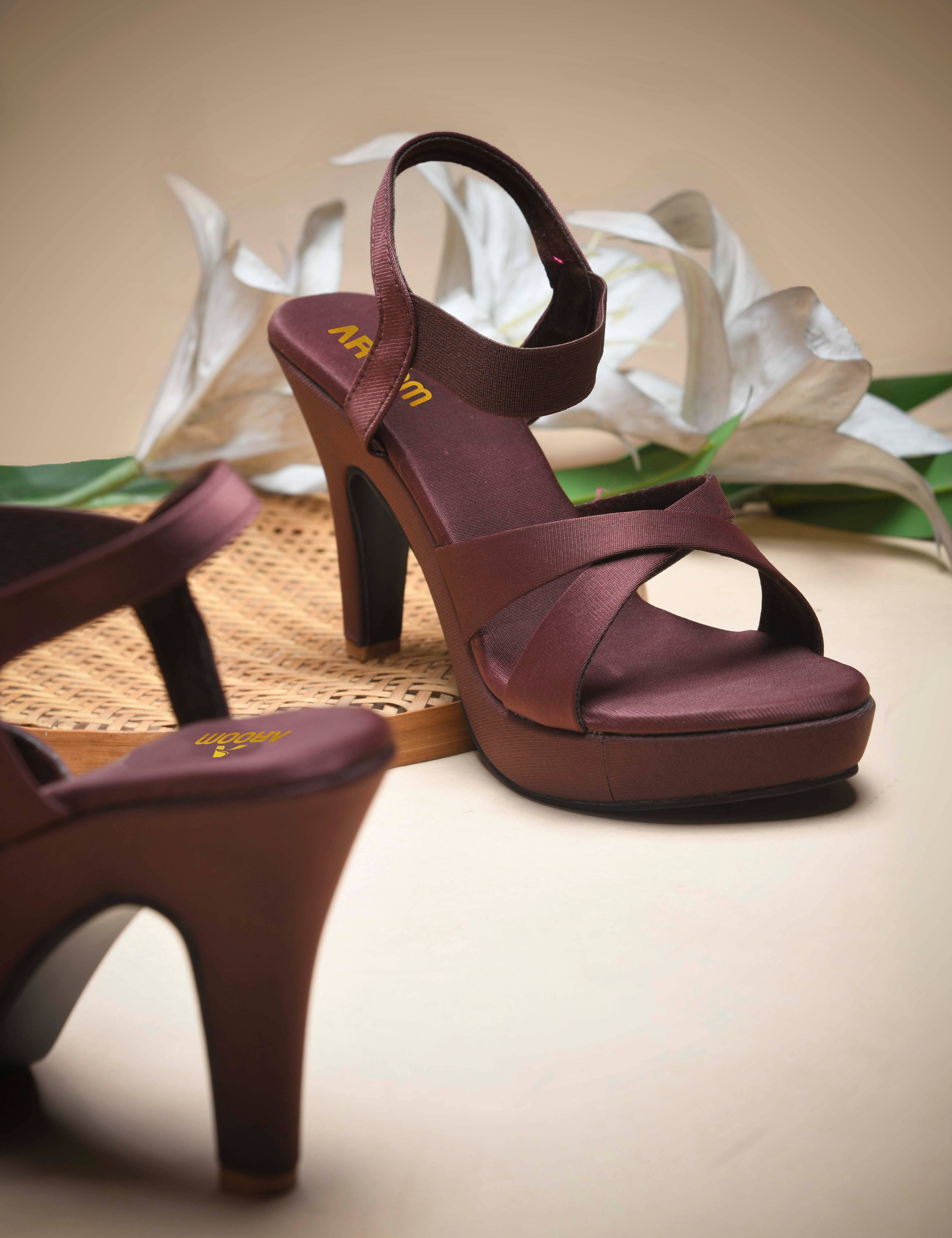 Aroom Brown Women's Sandal Heels     			Aroom Brown Women's Sandal Heels