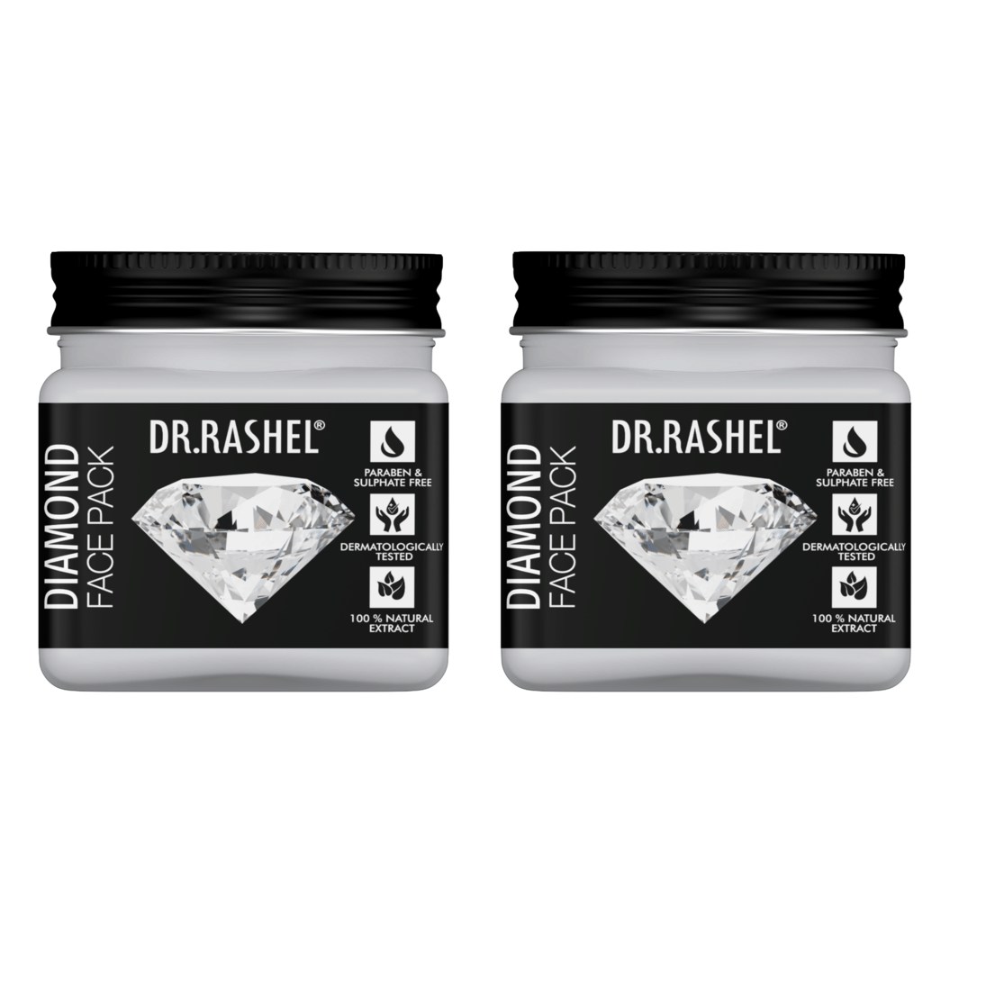     			Dr.Rashel Diamond Face Pack,Brightens & Rejuvenates Skin,For All Skin Type,45 Ml (Pack of 2)